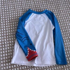 Cat & Jack Blue and White Shark Rashguard